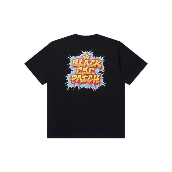 画像2: BLACK EYE PATCH (OLD SCHOOL LETTERS TEE) BLACK (2)