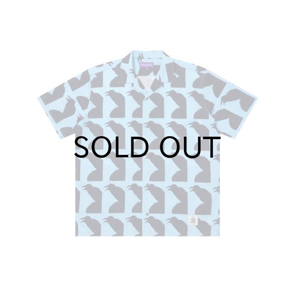 画像1: BLACK EYE PATCH (JIRO KONAMI CROW OPEN COLLARED S/S SHIRT) MULTI (1)