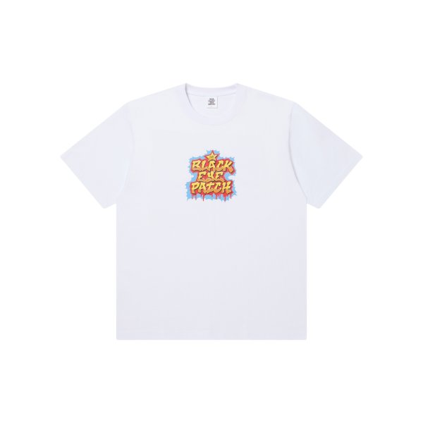 画像1: BLACK EYE PATCH (OLD SCHOOL LETTERS TEE) WHITE (1)