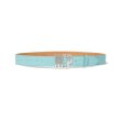 画像1: BLACK EYE PATCH (CROCODILE LETTERS BELT) TURQUOISE (1)