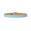 画像2: BLACK EYE PATCH (CROCODILE LETTERS BELT) TURQUOISE (2)