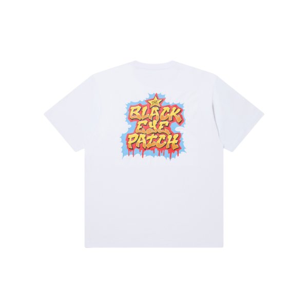 画像2: BLACK EYE PATCH (OLD SCHOOL LETTERS TEE) WHITE (2)