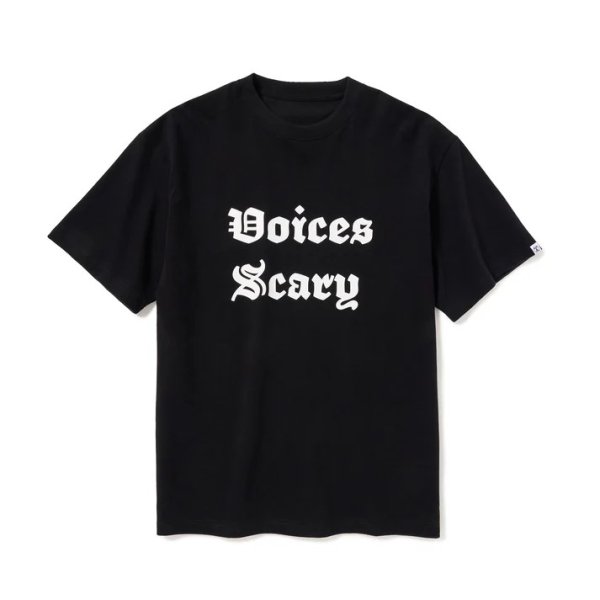 画像1: HOMBRE NINO (S/S PRINT TEE VOICES SCARY) BLACK (1)