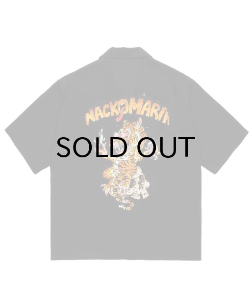画像1: WACKO MARIA (TIM LEHI / HAWAIIAN SHIRT S/S TYPE-1) BLACK (1)