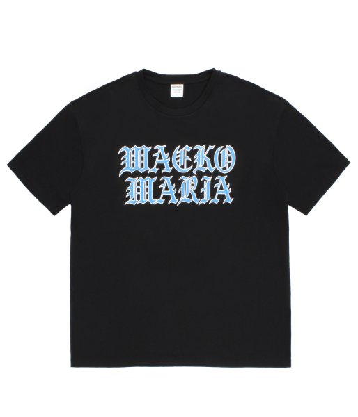 画像1: WACKO MARIA (WASHED HEAVY WEIGHT CREW NECK T-SHIRT TYPE-12) BLACK (1)
