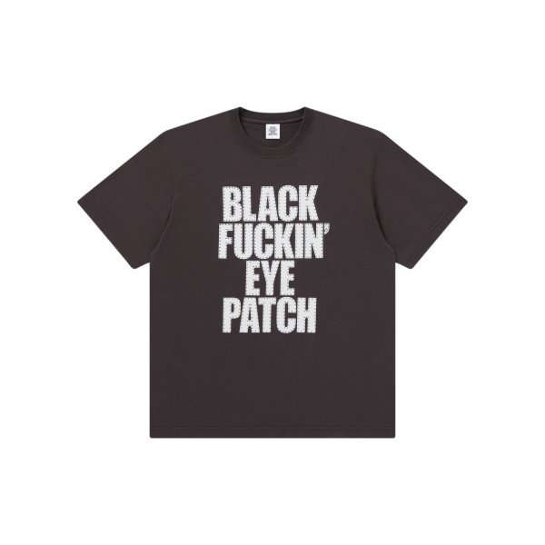 画像1: BLACK EYE PATCH (RHINESTONE BFEP TEE) WASHED BLACK (1)