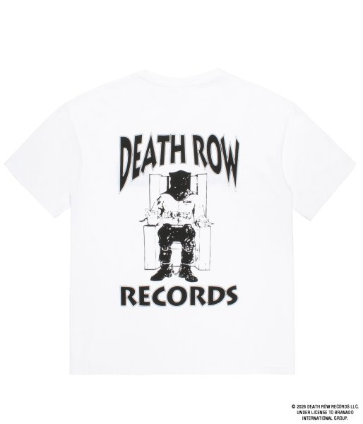 画像1: WACKO MARIA (DEATH ROW RECORDS / WASHED HEAVY WEIGHT CREW NECK T-SHIRT) WHITE (1)