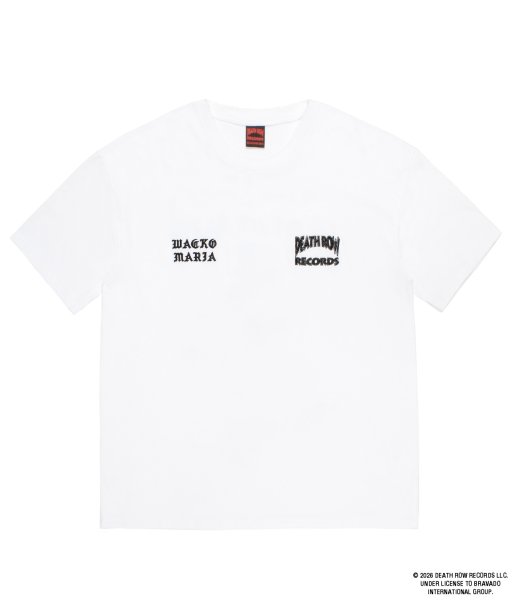 画像2: WACKO MARIA (DEATH ROW RECORDS / WASHED HEAVY WEIGHT CREW NECK T-SHIRT) WHITE (2)