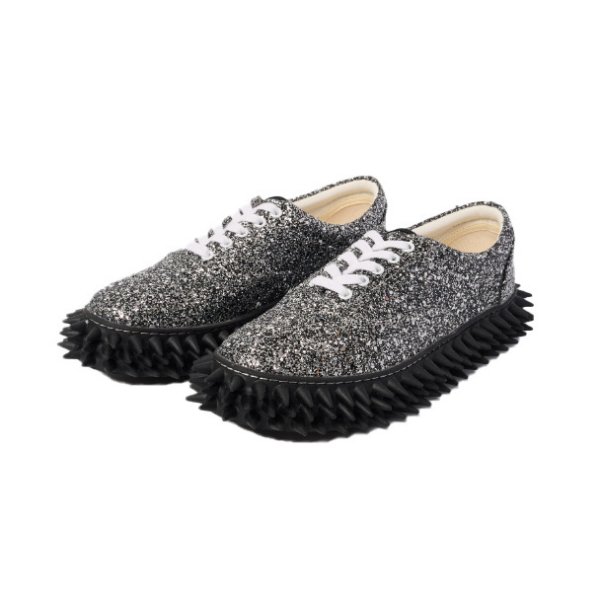 画像1: doublet (GLITTER SPIKE SNEAKER) SILVER (1)
