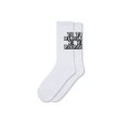 画像1: BLACK EYE PATCH (OG LABEL SOCKS) WHITE (1)