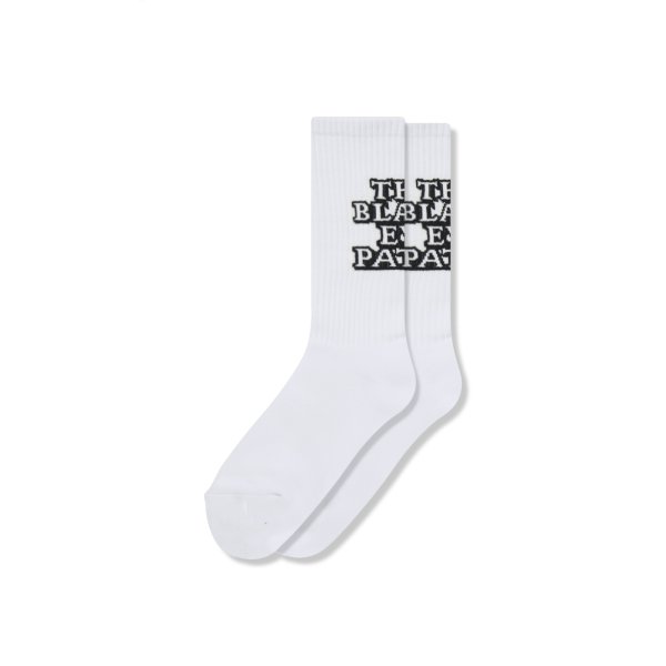 画像1: BLACK EYE PATCH (OG LABEL SOCKS) WHITE (1)