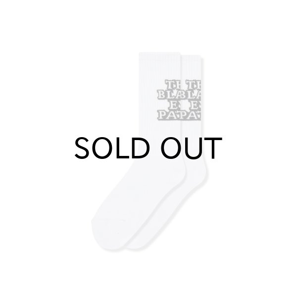 画像1: BLACK EYE PATCH (OG LABEL SOCKS) WHITE (1)