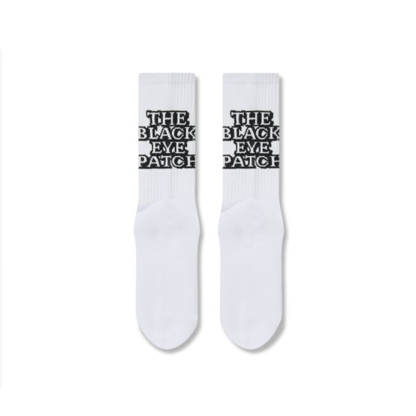 画像3: BLACK EYE PATCH (OG LABEL SOCKS) WHITE (3)