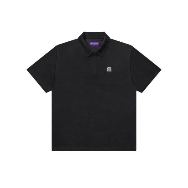 画像1: BLACK EYE PATCH (SMALL OG VELOUR PULLOVER S/S SHIRT) BLACK (1)