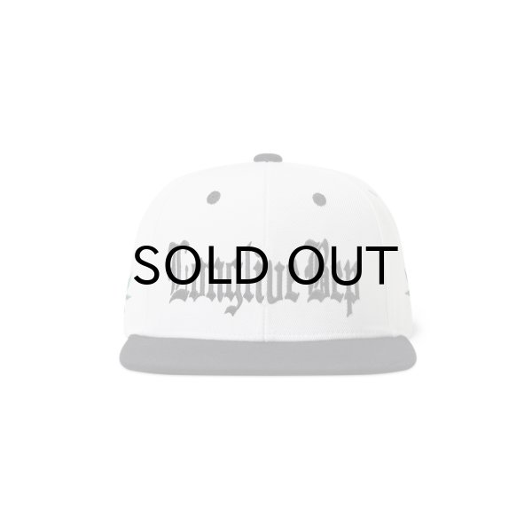 画像1: BLACK EYE PATCH (LONGLIVE BEP SNAPBACK CAP) WHITE (1)
