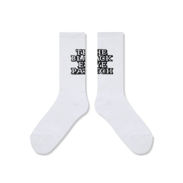 画像2: BLACK EYE PATCH (OG LABEL SOCKS) WHITE (2)