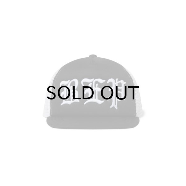 画像1: BLACK EYE PATCH (3 LETTER OE MESH CAP) BLACK (1)
