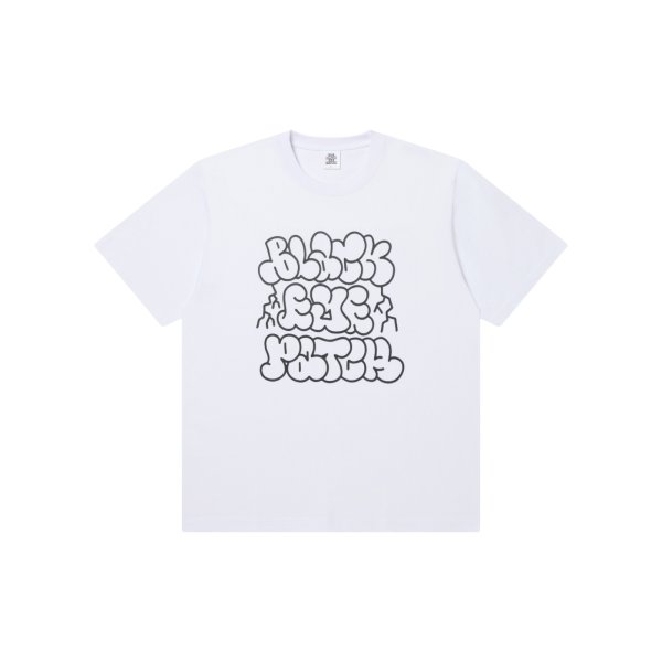 画像1: BLACK EYE PATCH (CAPTEK THROWIE TEE) WHITE (1)