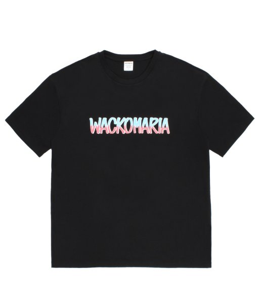 画像1: WACKO MARIA (WASHED HEAVY WEIGHT CREW NECK T-SHIRT TYPE-9) BLACK (1)