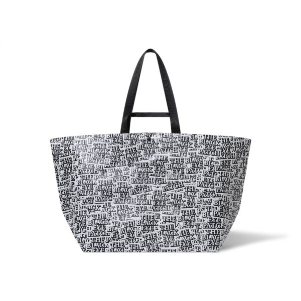 画像1: BLACK EYE PATCH (OG LABEL PATTERNED WOVEN PLASTIC TOTE) MULTI (1)