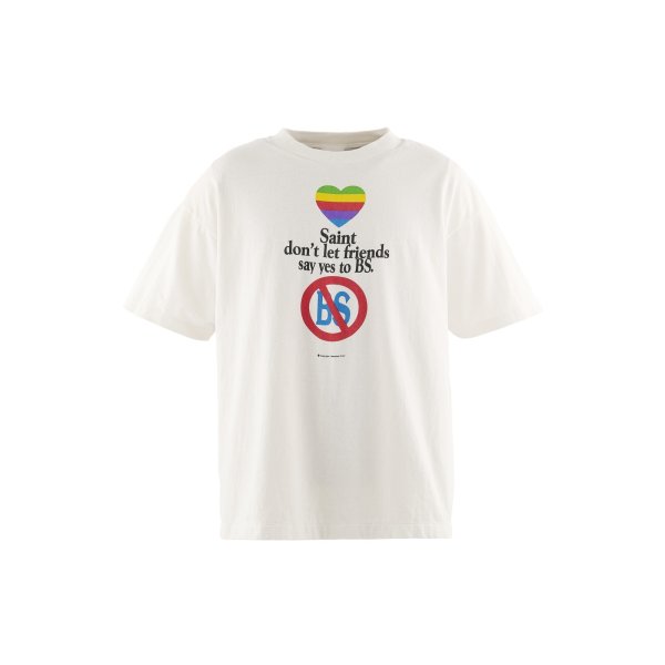 画像1: SAINT Mxxxxxx (SS T-SHIRT_don't) WHITE (1)
