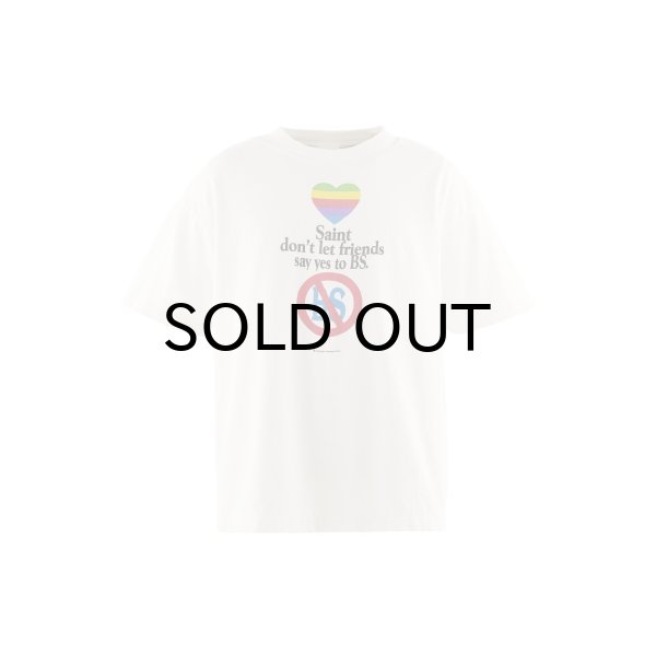 画像1: SAINT Mxxxxxx (SS T-SHIRT_don't) WHITE (1)