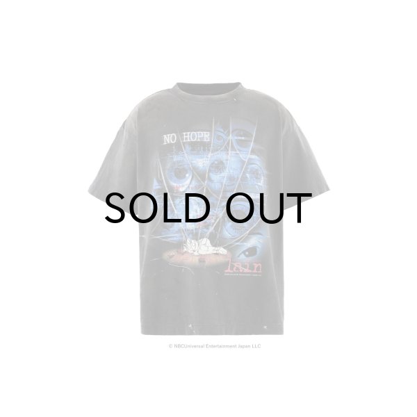 画像1: SAINT Mxxxxxx (LAIN_SS T-SHIRT_NO HOPE) BLACK (1)