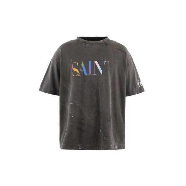 画像1: SAINT Mxxxxxx (SS T-SHIRT_SAINT) BLACK (1)