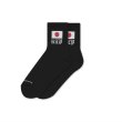 画像1: BLACK EYE PATCH (JAPAN FLAG SHORT SOCKS) BLACK (1)