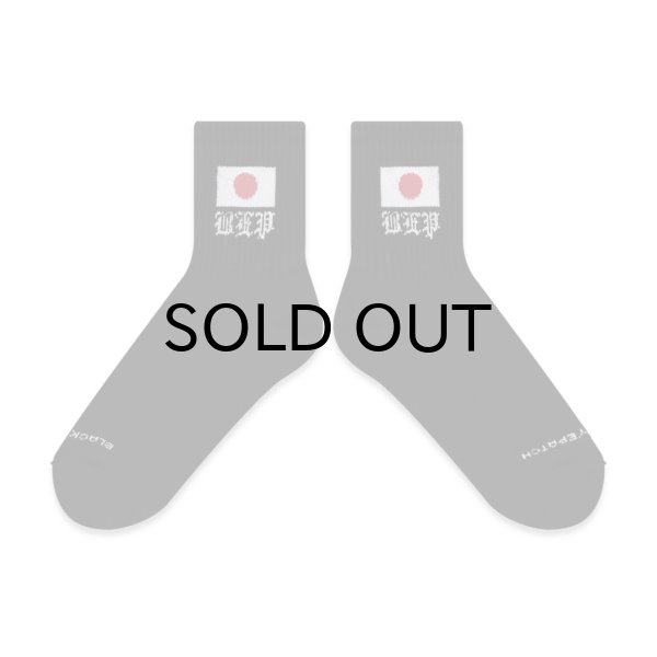 画像2: BLACK EYE PATCH (JAPAN FLAG SHORT SOCKS) BLACK (2)