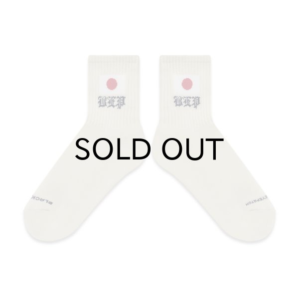 画像2: BLACK EYE PATCH (JAPAN FLAG SHORT SOCKS) IVORY (2)