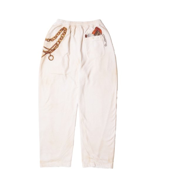 画像2: doublet (TROMPE L'ONEIL EMBROIDERY SWEATPANTS) WHITE (2)