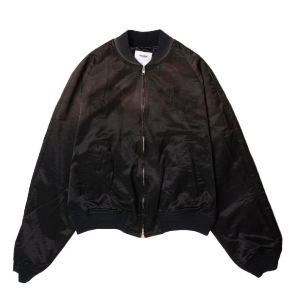 画像1: doublet (THRREADLESS AIR EMBROIDERY SOUVENIR JACKET) BLACK (1)