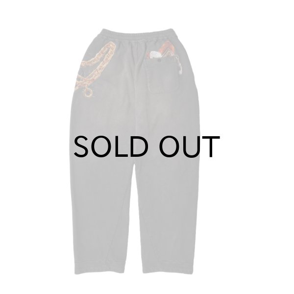 画像2: doublet (TROMPE L'ONEIL EMBROIDERY SWEATPANTS) BLACK (2)