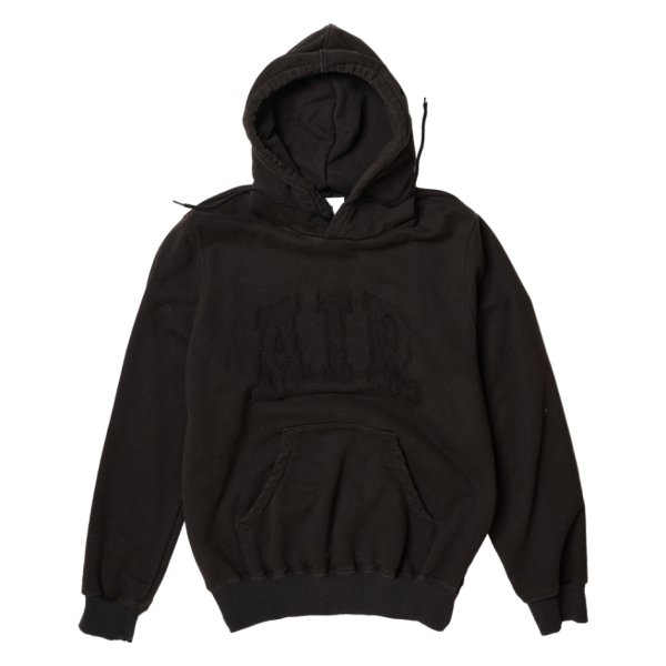 画像1: doublet (THRREADLESS AIR EMBROIDERY HOODIE) BLACK (1)
