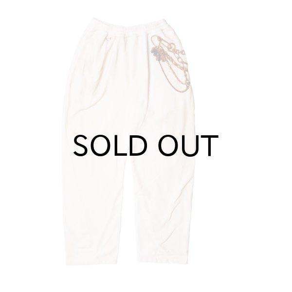 画像1: doublet (TROMPE L'ONEIL EMBROIDERY SWEATPANTS) WHITE (1)
