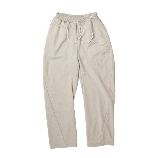 画像1: doublet (THRREADLESS AIR EMBROIDERY SWEATPANTS) GREY (1)
