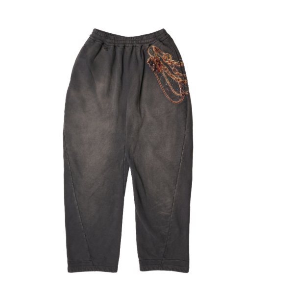 画像1: doublet (TROMPE L'ONEIL EMBROIDERY SWEATPANTS) BLACK (1)