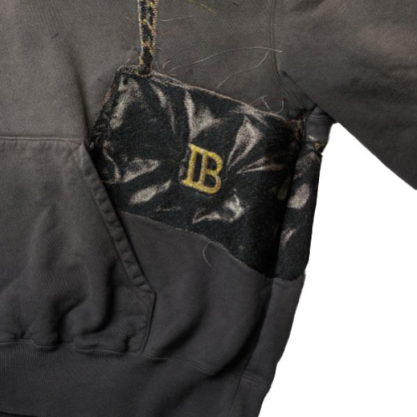 画像3: doublet (TROMPE L'ONEIL EMBROIDERY HOODIE) BLACK (3)