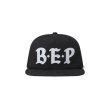 画像1: BLACK EYE PATCH (HEATED INITIALS CAP) BLACK (1)