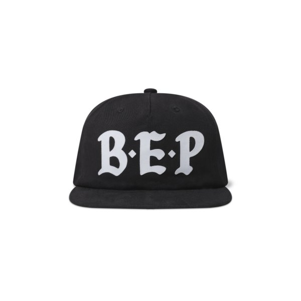 画像1: BLACK EYE PATCH (HEATED INITIALS CAP) BLACK (1)