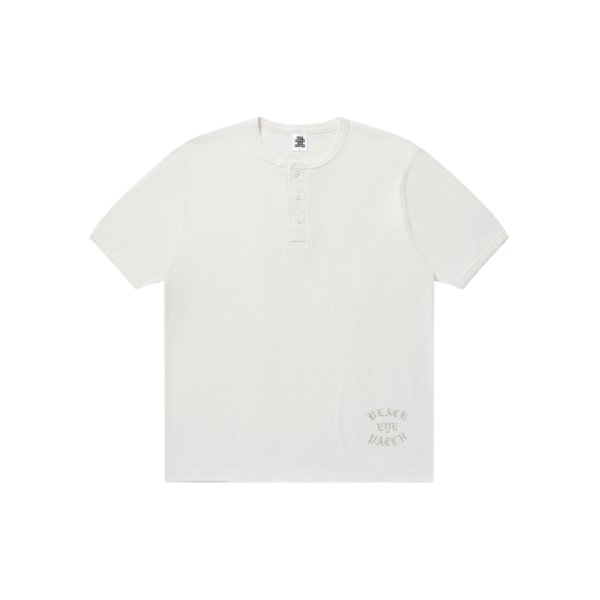 画像1: BLACK EYE PATCH (OE COLLEGE HENLEY TEE) OFF WHITE (1)