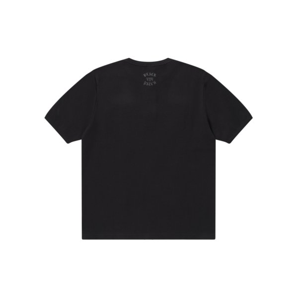 画像2: BLACK EYE PATCH (OE COLLEGE HENLEY TEE) BLACK (2)
