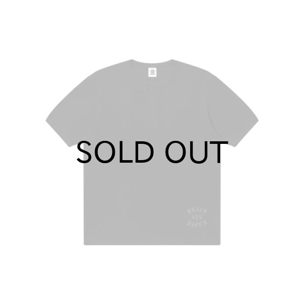 画像1: BLACK EYE PATCH (OE COLLEGE HENLEY TEE) BLACK (1)