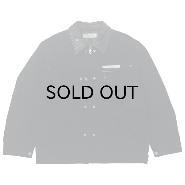画像1: DAIRIKU ("DAIRIKU WORK WEAR" VINTAGE WASH JACKET) BLACK (1)