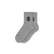 画像1: BLACK EYE PATCH (DOLLAR SIGN SHORT SOCKS) H.GRAY (1)