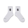 画像2: BLACK EYE PATCH (DOLLAR SIGN SHORT SOCKS) WHITE (2)