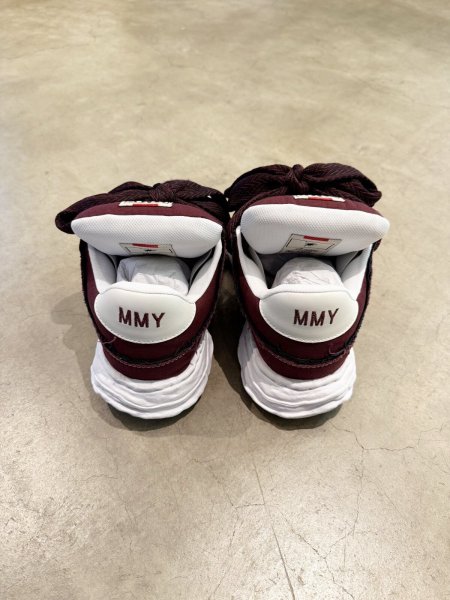 画像3: Maison MIHARA YASUHIRO ("WAYNE" PUFFER PATTERNED LACE LOW-TOP SNEAKERS) BORDEAUX (3)