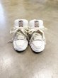 画像1: Maison MIHARA YASUHIRO ("WAYNE" PUFFER PATTERNED LACE LOW-TOP SNEAKERS) WHITE (1)
