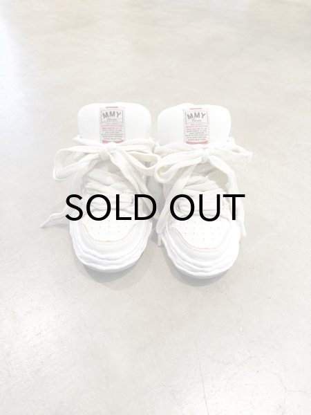 画像2: Maison MIHARA YASUHIRO ("WAYNE" PUFFER PATTERNED LACE LOW-TOP SNEAKERS) WHITE (2)